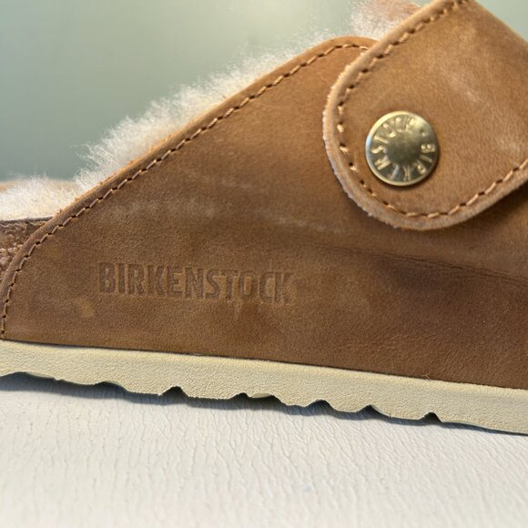 Birkenstock Boston Big Buckle Shearling Clogs - Picture 6 of 16